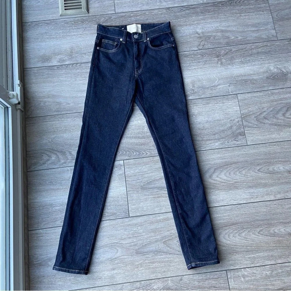 CQY High Rise Skinny PALME CLARITY Dark  Indigo Jeans - Picture 4 of 16